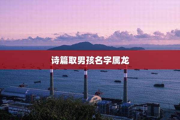 诗篇取男孩名字属龙