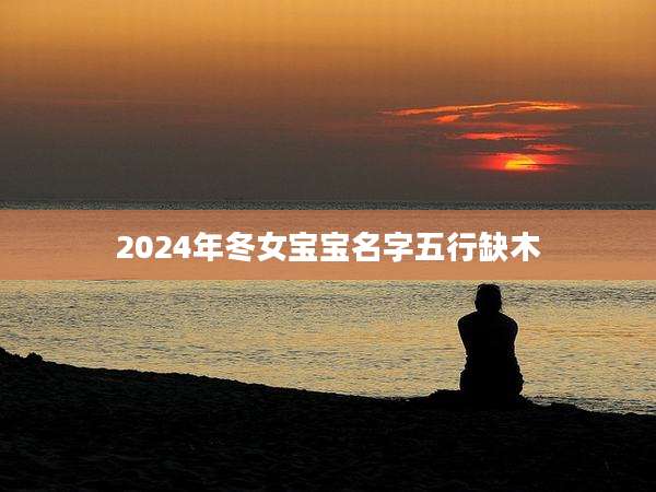 2024年冬女宝宝名字五行缺木