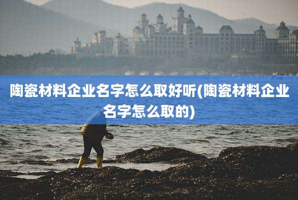 陶瓷材料企业名字怎么取好听(陶瓷材料企业名字怎么取的)