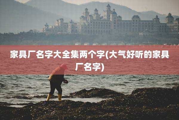 家具厂名字大全集两个字(大气好听的家具厂名字)