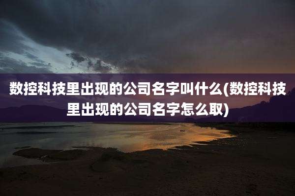 数控科技里出现的公司名字叫什么(数控科技里出现的公司名字怎么取)