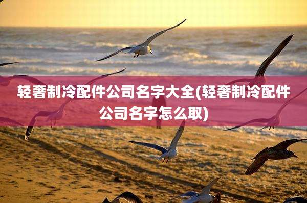 轻奢制冷配件公司名字大全(轻奢制冷配件公司名字怎么取)