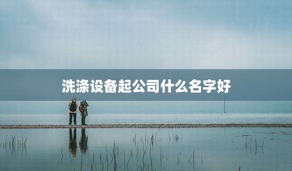 洗涤设备起公司什么名字好
