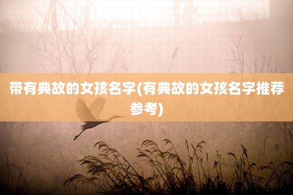 带有典故的女孩名字(有典故的女孩名字推荐参考)