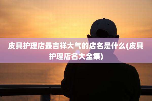 皮具护理店最吉祥大气的店名是什么(皮具护理店名大全集)