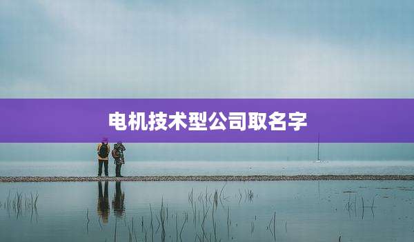 电机技术型公司取名字