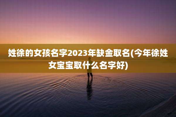 姓徐的女孩名字2023年缺金取名(今年徐姓女宝宝取什么名字好)
