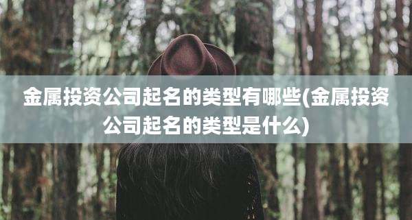 金属投资公司起名的类型有哪些(金属投资公司起名的类型是什么)