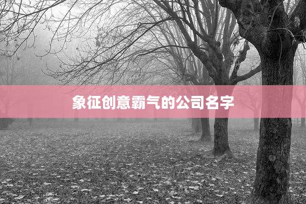 象征创意霸气的公司名字