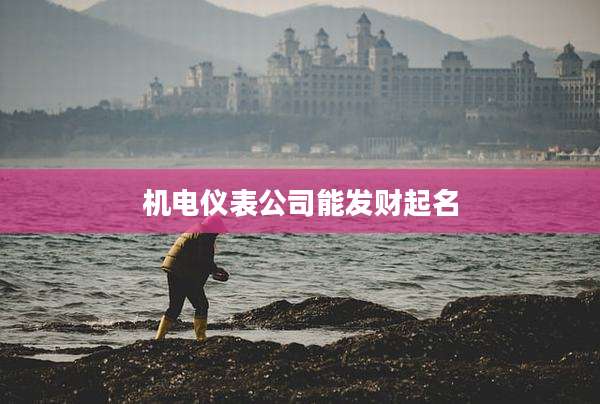 机电仪表公司能发财起名