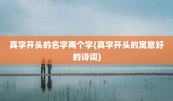 真字开头的名字两个字(真字开头的寓意好的诗词)