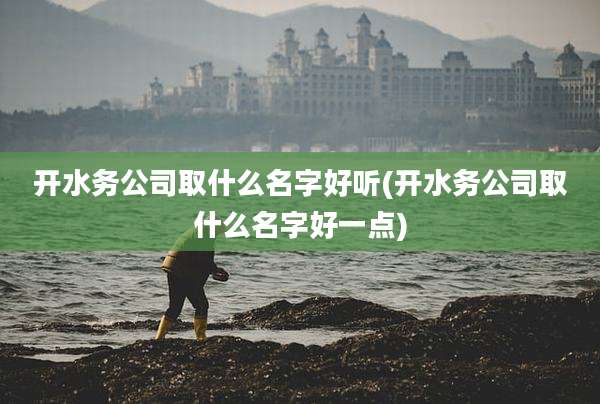 开水务公司取什么名字好听(开水务公司取什么名字好一点)