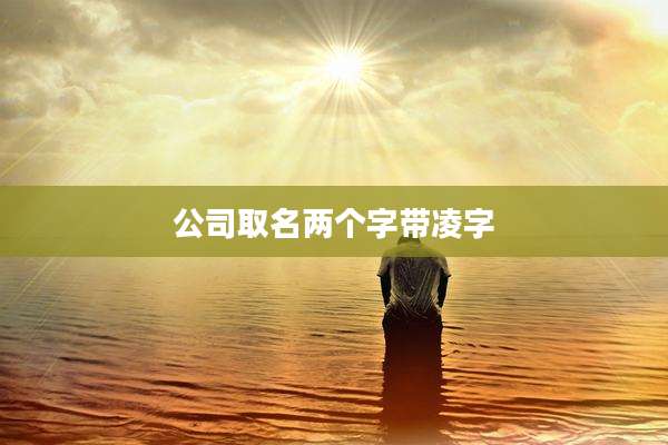 公司取名两个字带凌字