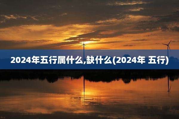 2024年五行属什么,缺什么(2024年 五行)