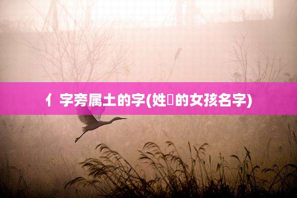 亻字旁属土的字(姓妘的女孩名字)