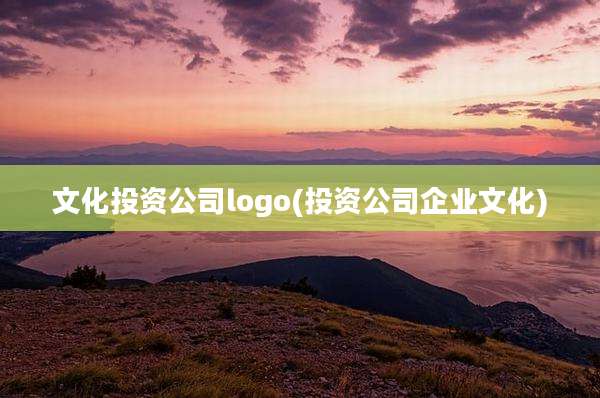 文化投资公司logo(投资公司企业文化)