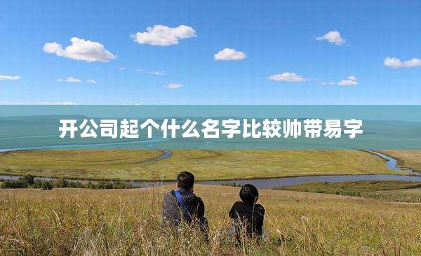 开公司起个什么名字比较帅带易字