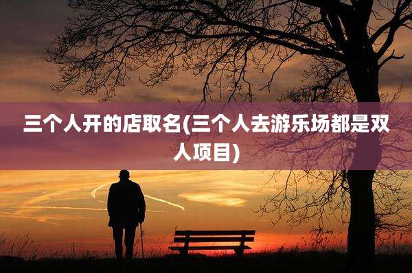 三个人开的店取名(三个人去游乐场都是双人项目)