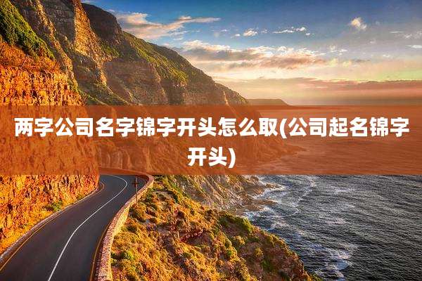 两字公司名字锦字开头怎么取(公司起名锦字开头)