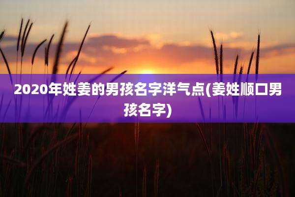 2020年姓姜的男孩名字洋气点(姜姓顺口男孩名字)