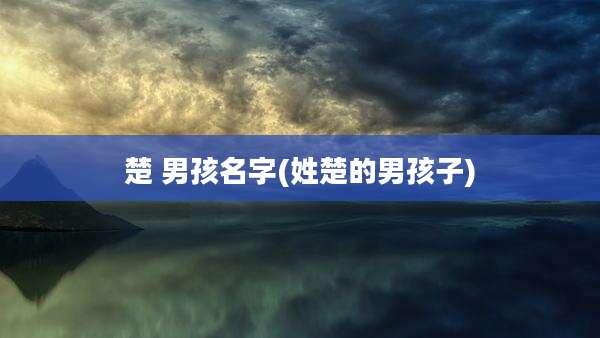 楚 男孩名字(姓楚的男孩子)
