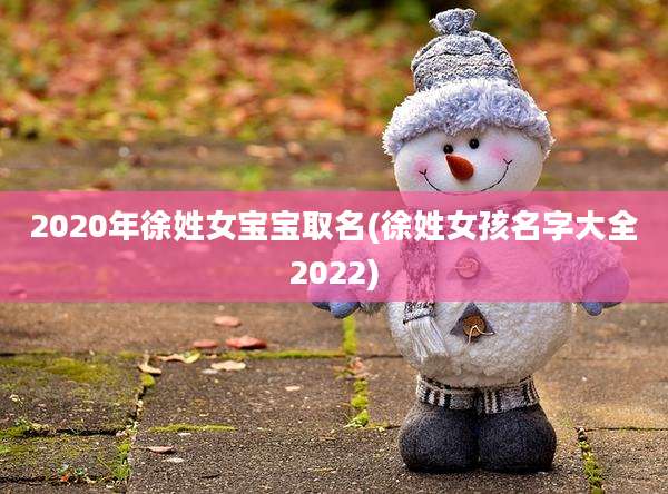2020年徐姓女宝宝取名(徐姓女孩名字大全2022)