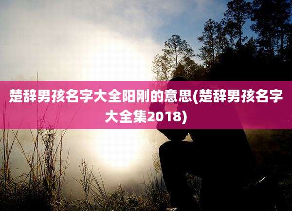 楚辞男孩名字大全阳刚的意思(楚辞男孩名字大全集2018)