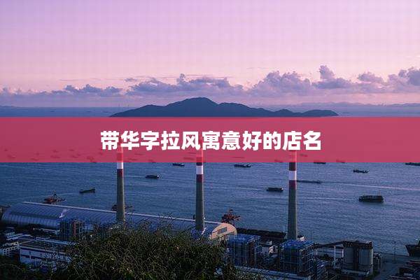 带华字拉风寓意好的店名
