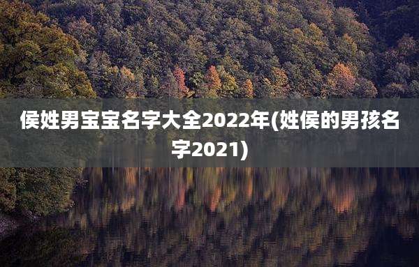 侯姓男宝宝名字大全2022年(姓侯的男孩名字2021)