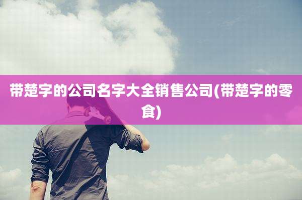带楚字的公司名字大全销售公司(带楚字的零食)