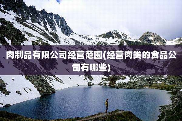 肉制品有限公司经营范围(经营肉类的食品公司有哪些)