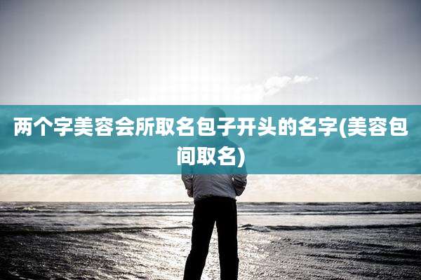 两个字美容会所取名包子开头的名字(美容包间取名)