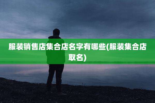 服装销售店集合店名字有哪些(服装集合店取名)