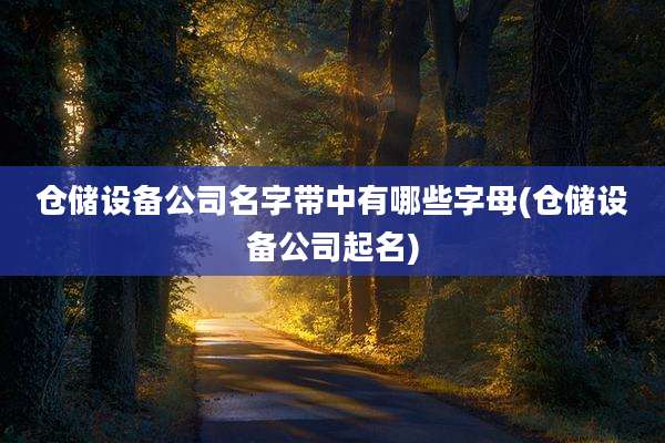仓储设备公司名字带中有哪些字母(仓储设备公司起名)