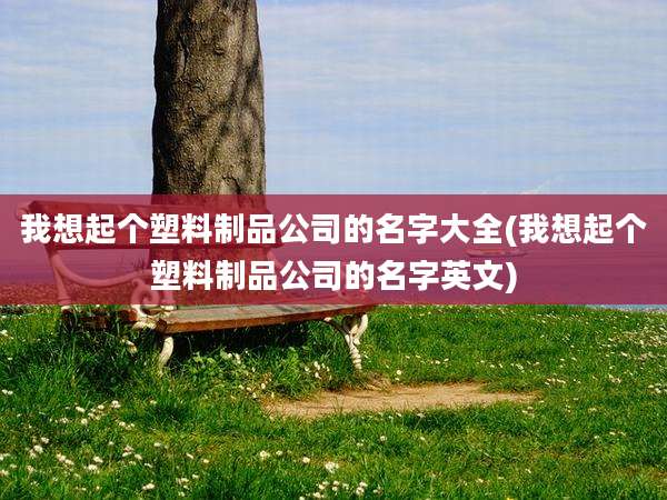我想起个塑料制品公司的名字大全(我想起个塑料制品公司的名字英文)