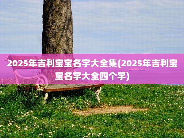 2025年吉利宝宝名字大全集(2025年吉利宝宝名字大全四个字)
