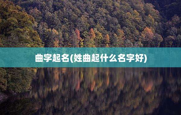 曲字起名(姓曲起什么名字好)