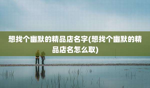 想找个幽默的精品店名字(想找个幽默的精品店名怎么取)