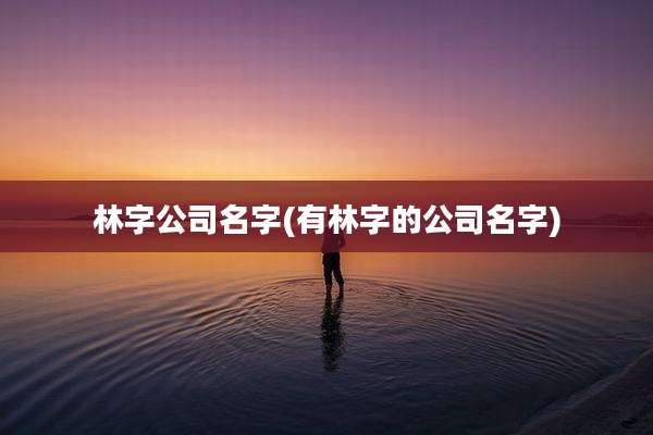 林字公司名字(有林字的公司名字)