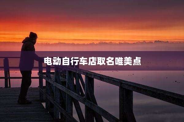 电动自行车店取名唯美点