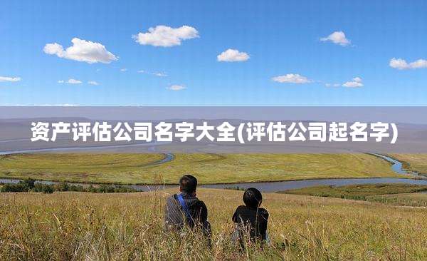 资产评估公司名字大全(评估公司起名字)