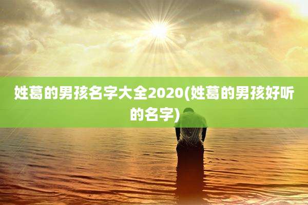 姓葛的男孩名字大全2020(姓葛的男孩好听的名字)