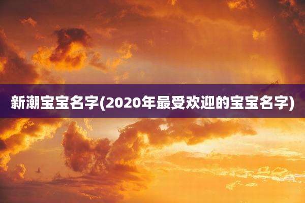 新潮宝宝名字(2020年最受欢迎的宝宝名字)