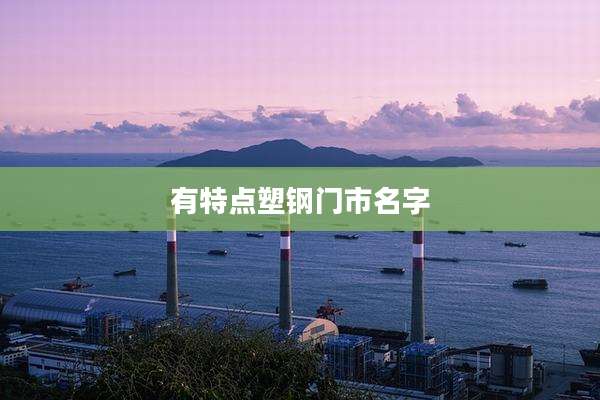 有特点塑钢门市名字