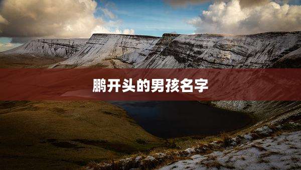 鹏开头的男孩名字
