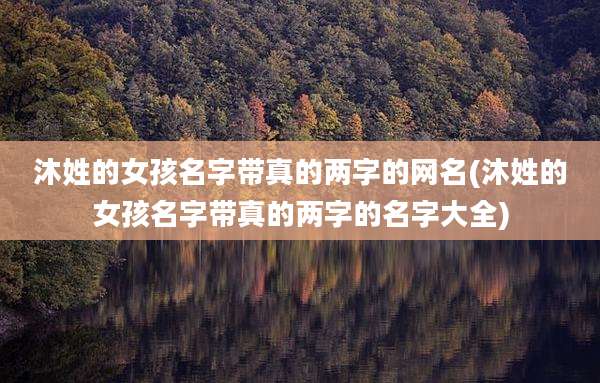 沐姓的女孩名字带真的两字的网名(沐姓的女孩名字带真的两字的名字大全)