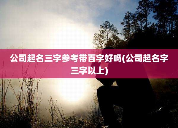 公司起名三字参考带百字好吗(公司起名字三字以上)