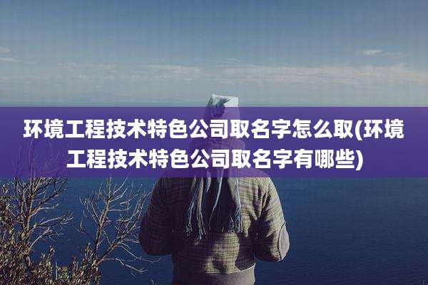 环境工程技术特色公司取名字怎么取(环境工程技术特色公司取名字有哪些)