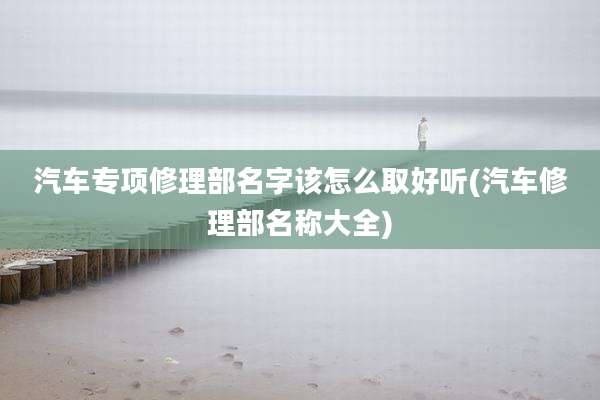 汽车专项修理部名字该怎么取好听(汽车修理部名称大全)