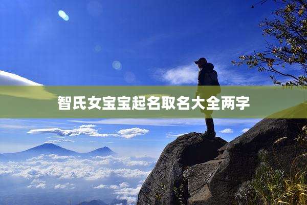 智氏女宝宝起名取名大全两字